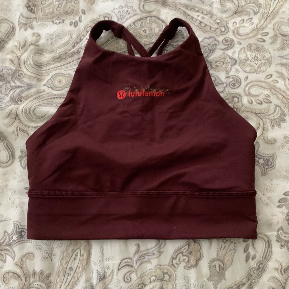 Lululemon limited edition energy high neck long line bra size 6